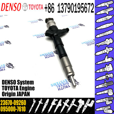 Brand New Common Rail Fuel Injector 095000-7610 23670-09260 For Toyota