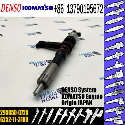 China made cheap diesel injector 295050-0720 For Komatsu 6252-11-3100 6252113100