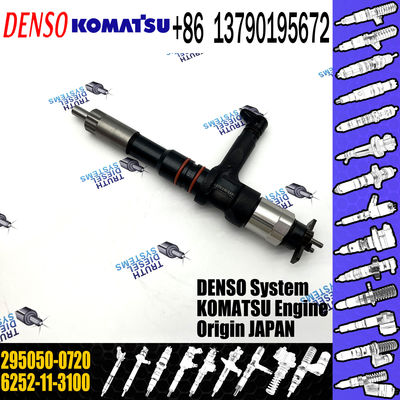 China made cheap diesel injector 295050-0720 For Komatsu 6252-11-3100 6252113100