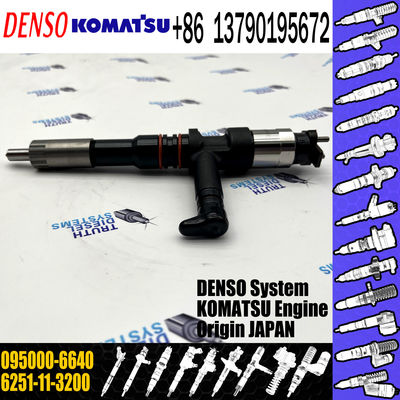 For KOMATSU SAA6D125E-5 6251-11-3200 6251-11-3201 Common Rail Fuel Injector 095000-6640