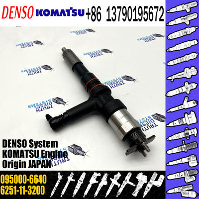 For KOMATSU SAA6D125E-5 6251-11-3200 6251-11-3201 Common Rail Fuel Injector 095000-6640