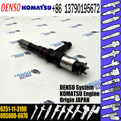 Excavator PC400-8 PC450-8 Excavator Engine Fuel Injector 095000-6070 6251-11-3100