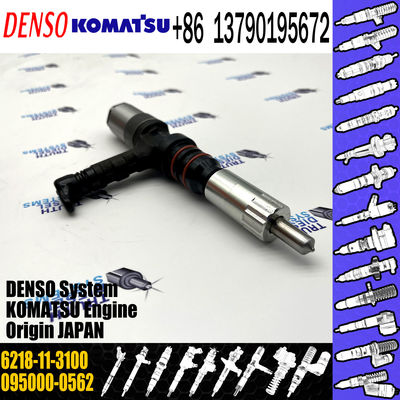6D140 Engine Injector 095000-0562 For 6218-11-3100 PC750-6 PC600-8 PC800-6