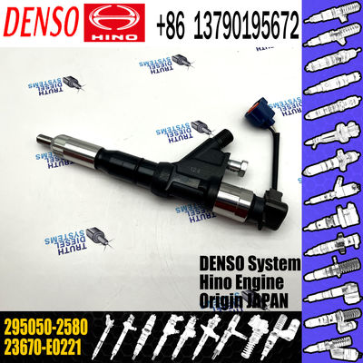 New Diesel Common Rail Fuel Injector 295050-2580 23670-E0221 For HINO Engine