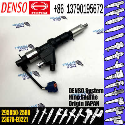 New Diesel Common Rail Fuel Injector 295050-2580 23670-E0221 For HINO Engine