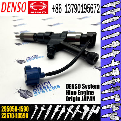 New Diesel Common Rail Fuel Injector 23670-E0590 295050-1590 For HINO P11C Engine