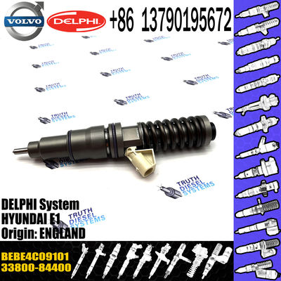 Common Rail injector 33800-84400 33800-84410 3380084400 BEBE4C09101 For Hyundai Truck D6CB Diesel Engine