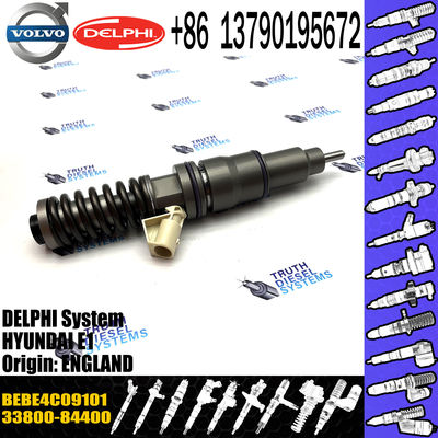 Common Rail injector 33800-84400 33800-84410 3380084400 BEBE4C09101 For Hyundai Truck D6CB Diesel Engine