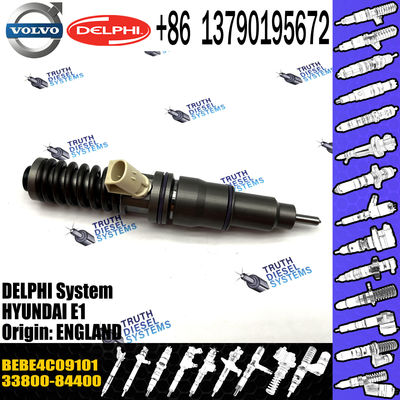 Common Rail injector 33800-84400 33800-84410 3380084400 BEBE4C09101 For Hyundai Truck D6CB Diesel Engine