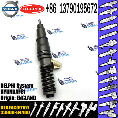 Common Rail injector 33800-84400 33800-84410 3380084400 BEBE4C09101 For Hyundai Truck D6CB Diesel Engine