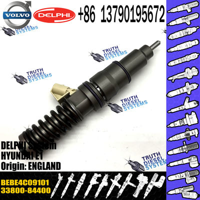 Common Rail injector 33800-84400 33800-84410 3380084400 BEBE4C09101 For Hyundai Truck D6CB Diesel Engine