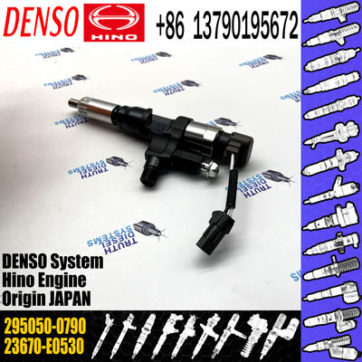 diesel common rail injector 23670-E0530 diesel engine fuel injector 295050-0790 for HINO J08E 23670-E0530
