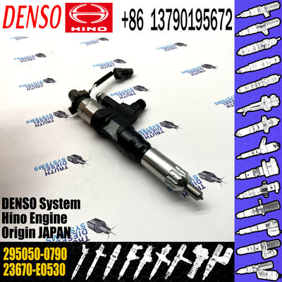diesel common rail injector 23670-E0530 diesel engine fuel injector 295050-0790 for HINO J08E 23670-E0530