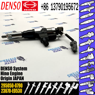 diesel common rail injector 23670-E0530 diesel engine fuel injector 295050-0790 for HINO J08E 23670-E0530