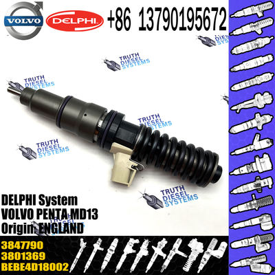 High Quality 4 pin Diesel Fuel Injector 3801369 Common Rail Injector BEBE4D18002 For VOL Truck PENTA MD13