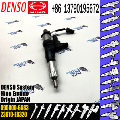 Common rail fuel injector 095000-6581, 095000-6582, 095000-6583 for HINO J08E 330PS 23670-E0320,