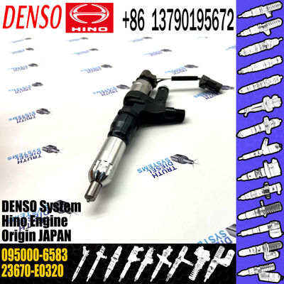 Common rail fuel injector 095000-6581, 095000-6582, 095000-6583 for HINO J08E 330PS 23670-E0320,