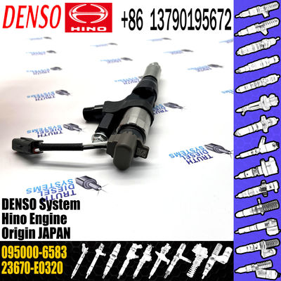 Common rail fuel injector 095000-6581, 095000-6582, 095000-6583 for HINO J08E 330PS 23670-E0320,