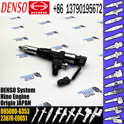 Genuine common rail fuel injector 095000-6353 for HINO J05E 236730-E0051