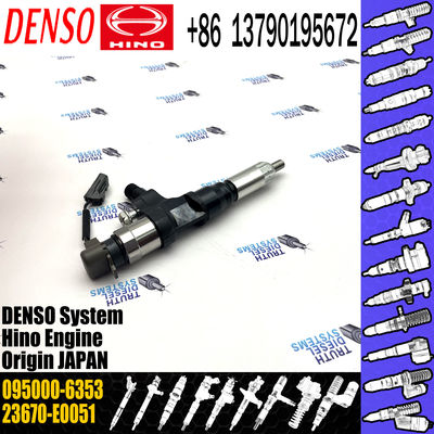Genuine common rail fuel injector 095000-6353 for HINO J05E 236730-E0051