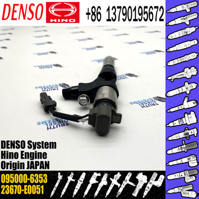 Genuine common rail fuel injector 095000-6353 for HINO J05E 236730-E0051