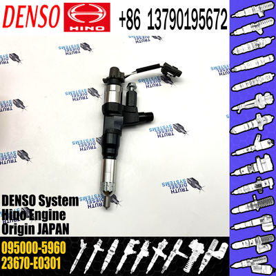 New Diesel Common Rail Injector 095000-5960 For HINO 23670-E0300 23670-E0301