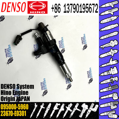 New Diesel Common Rail Injector 095000-5960 For HINO 23670-E0300 23670-E0301