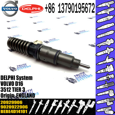 Diesel Fuel Injector 20929906 20780666 BEBE4D14101 20929906 for VOL Del-phy D12 D16 A40E BEBE4D14101