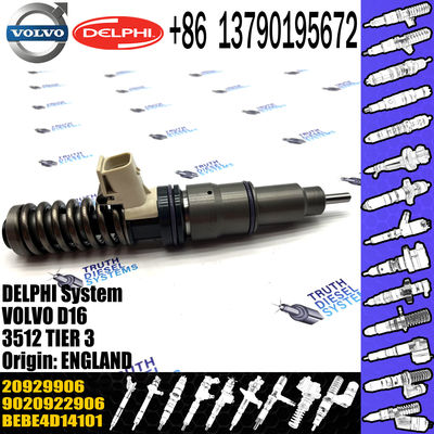 Diesel Fuel Injector 20929906 20780666 BEBE4D14101 20929906 for VOL Del-phy D12 D16 A40E BEBE4D14101