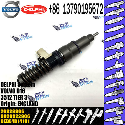 Diesel Fuel Injector 20929906 20780666 BEBE4D14101 20929906 for VOL Del-phy D12 D16 A40E BEBE4D14101