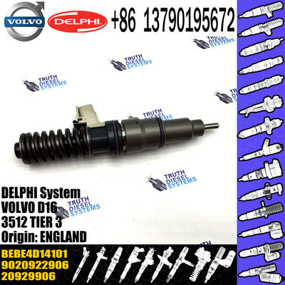 Direct Sale Diesel Fuel Injector 20929906 9020922906 BEBE4D14101 For VOL D16 3512 TIER 3