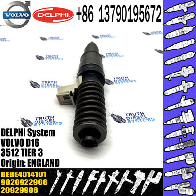Direct Sale Diesel Fuel Injector 20929906 9020922906 BEBE4D14101 For VOL D16 3512 TIER 3