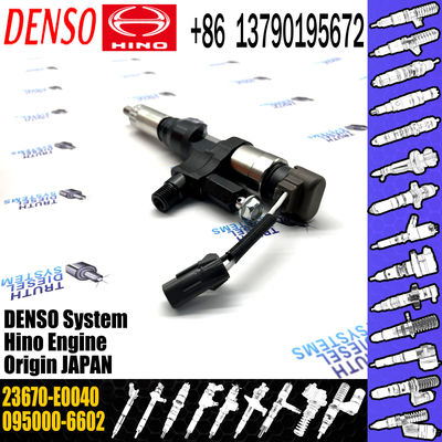 095000-6602 Diesel Fuel Injector 23670-E0040 For HINO J08C J08E