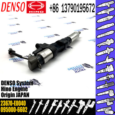 095000-6602 Diesel Fuel Injector 23670-E0040 For HINO J08C J08E