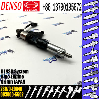 095000-6602 Diesel Fuel Injector 23670-E0040 For HINO J08C J08E