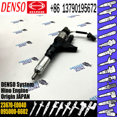 095000-6602 Diesel Fuel Injector 23670-E0040 For HINO J08C J08E