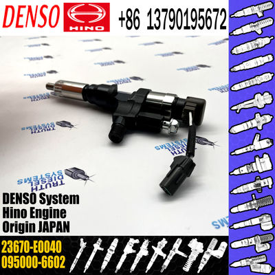 095000-6602 Diesel Fuel Injector 23670-E0040 For HINO J08C J08E