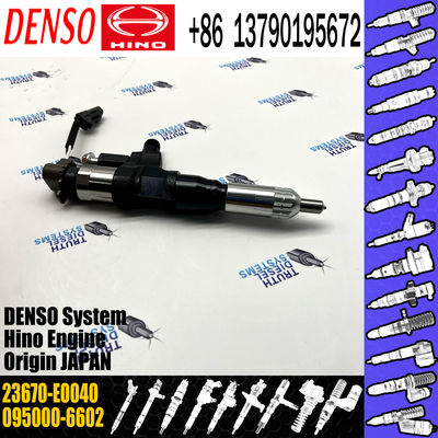 095000-6602 Diesel Fuel Injector 23670-E0040 For HINO J08C J08E