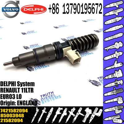 Diesel Fuel Injector 21644596 7421582094 7421644596 21582094 21644596 85003948 BEBE4D35001 For  11LTR EURO3 LO