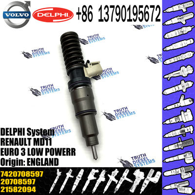 Diesel Fuel Injector 21644596 5001867216 7420708597 20708597 BEBE4D04001 For  MD11 EURO 3 LOW POWER