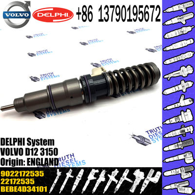 22172535 Diesel Fuel Injector For 9.5 MM BORE L209PBC E3.18 / VOL TRUCK D12 3150, 22172535 BEBE4D34101 9022172535