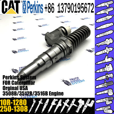 Hot sale fuel common rail injector 250-1308 2501308 10R-1280 for Caterpillar Engine 3512B 3516B