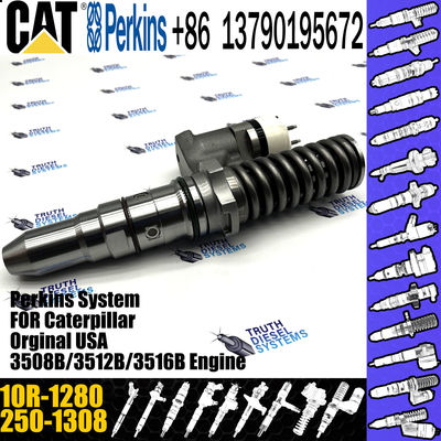 Hot sale fuel common rail injector 250-1308 2501308 10R-1280 for Caterpillar Engine 3512B 3516B