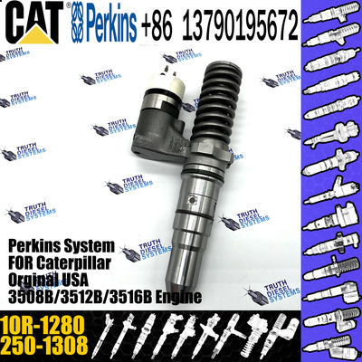 Hot sale fuel common rail injector 250-1308 2501308 10R-1280 for Caterpillar Engine 3512B 3516B