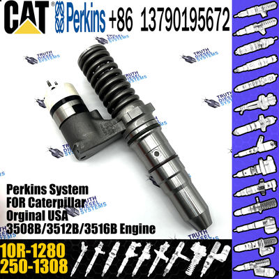 Hot sale fuel common rail injector 250-1308 2501308 10R-1280 for Caterpillar Engine 3512B 3516B