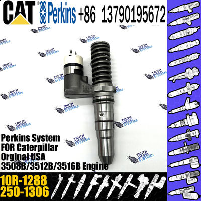 Hot sale fuel common rail injector 250-1306 2501306 10R-1288 for Caterpillar Engine 3508B 3512B 3516B