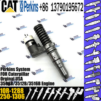 Hot sale fuel common rail injector 250-1306 2501306 10R-1288 for Caterpillar Engine 3508B 3512B 3516B