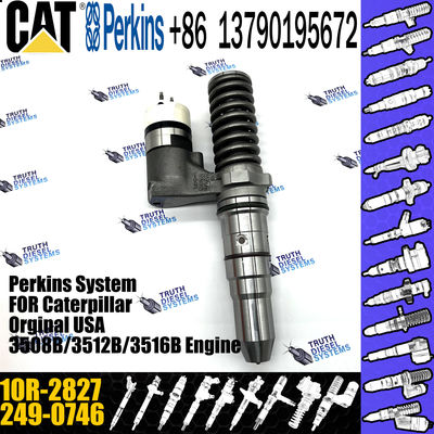 Hot sale fuel common rail injector 249-0746 10R-2826 10R-2827 for Caterpillar Engine 3152B