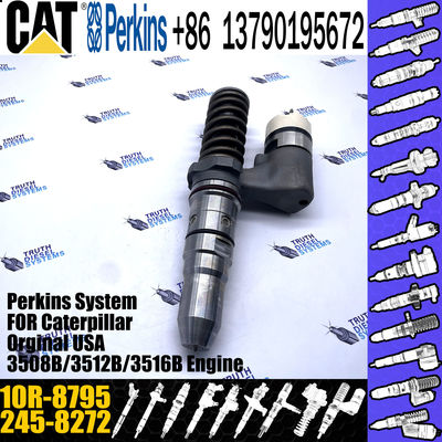 Hot sale fuel common rail injector 245-8272 2458272 10R-8795 for Caterpillar Engine 3512C