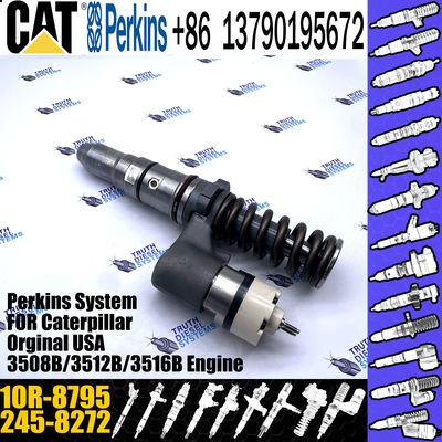 Hot sale fuel common rail injector 245-8272 2458272 10R-8795 for Caterpillar Engine 3512C